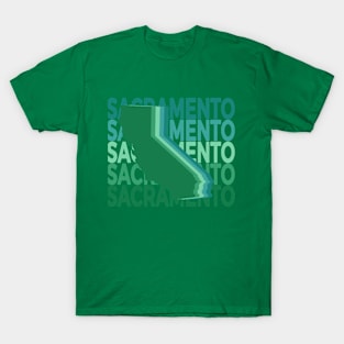 Sacramento California Green Repeat T-Shirt